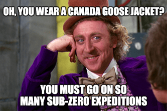 Canada goose subzero expeditions meme