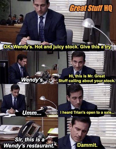 Wendy's office buyout Frosty meme