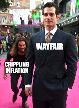 Wayfair Crippling Inflation Meme