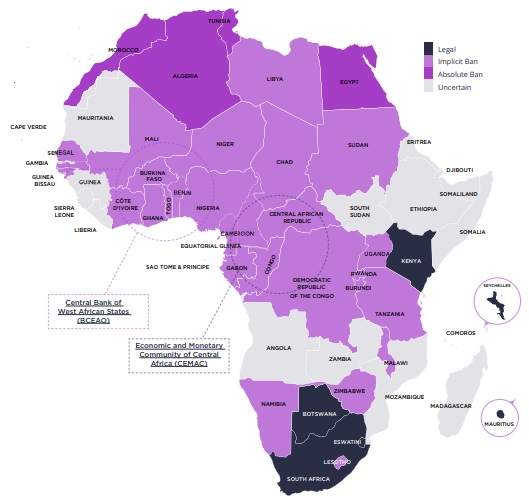 crypto legislation in Africa