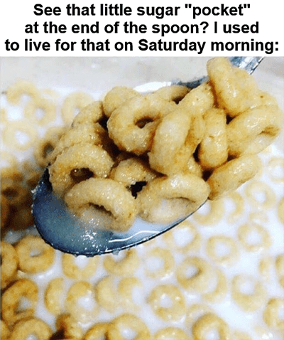 Kellogg cereal sugar Saturday morning meme