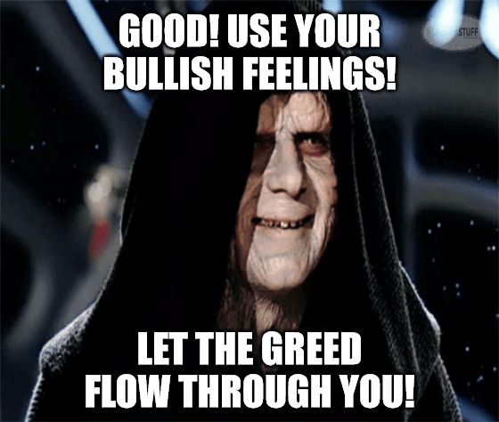 Palpatine let greed flow through you meme