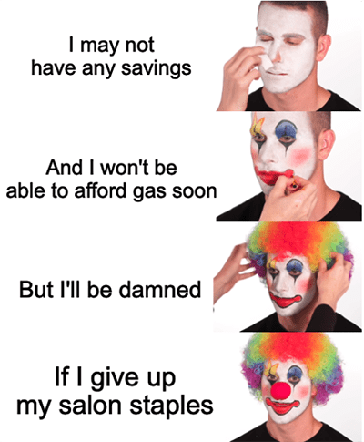Clown Makeup Ulta Salon Staples Meme