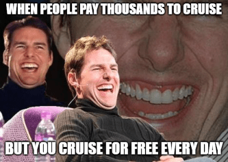 Pay thousands cruises Tom Cruise meme