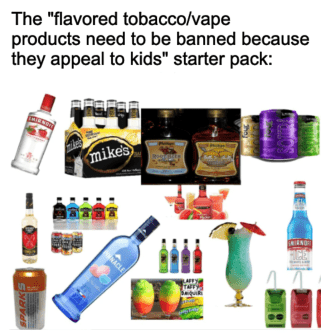 Ban Vapes Because They Appeal To Kids Starter Pack Juul Meme