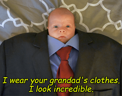 wear your grandad's clothes look incredible meme