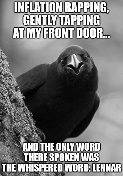 Lennar homebuilding forecast housing market Poe meme