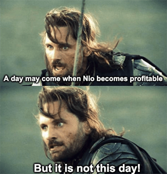 Nio first quarter earnings not profitable Meme