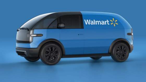 Canoo Walmart delivery van announcement meme