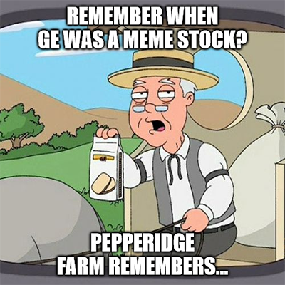 GE Pepperidge Farm meme stock