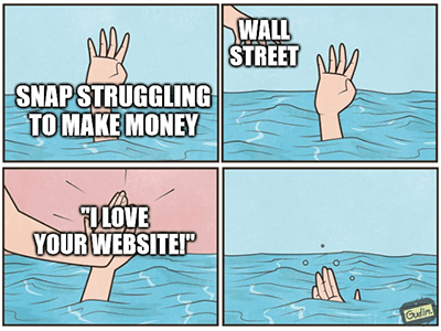 Snapchat drowning love your website meme