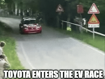 Toyota enters EV race wheels fall off meme