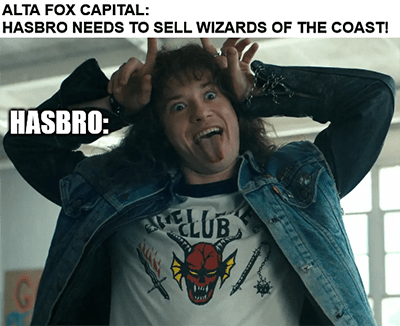 Hasbro sell off Wizard coast meme