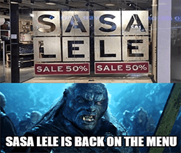 Sasa Lele Back On The Menu Again LoTR Meme