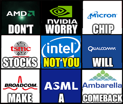 Nvidia chipmakers comeback not you Intel meme