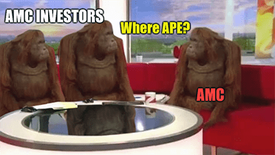 AMC investors where APE? meme