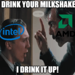AMD drink milkshake data center meme