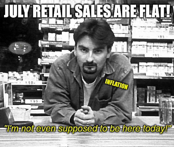 July Retail Sales Were Flat As Inflation Climbs