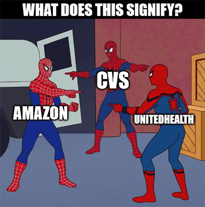 Signify Health Amazon CVS United Health buyout meme