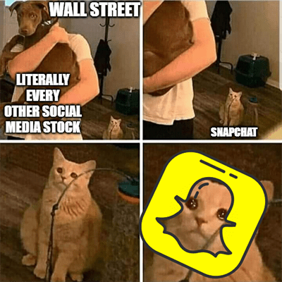 Snapchat Wall Street likes other social media stocks meme