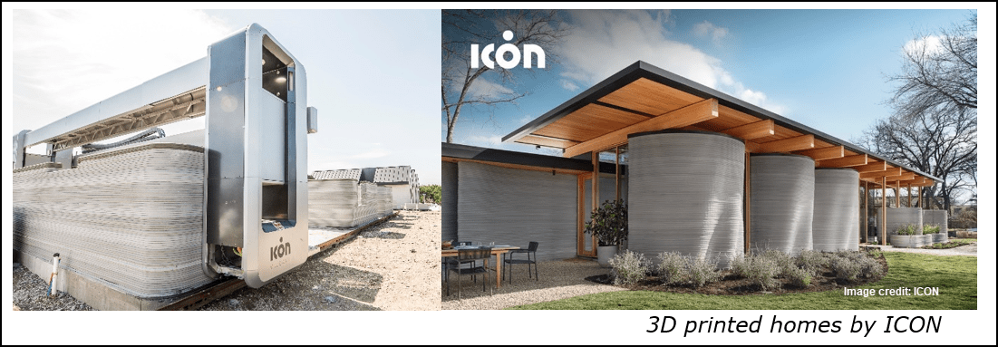 3d-printed homes by ICON