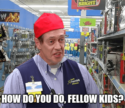 Walmart how do you do fellow kids meme