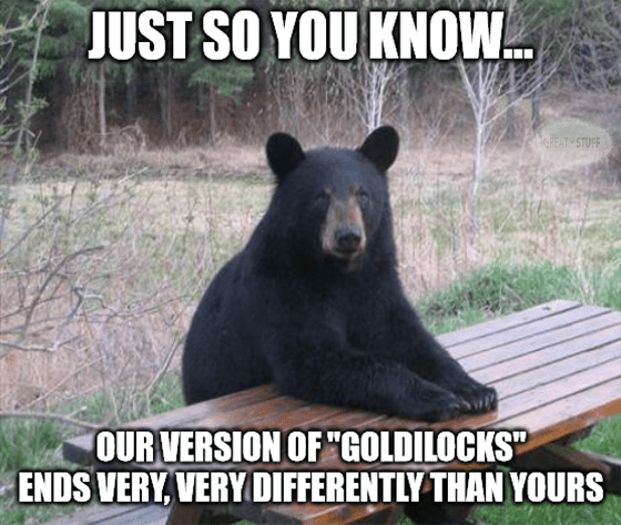 Fed version of Goldilocks ends different meme