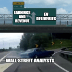 Nio Earnings and revenue vs EV deliveries meme