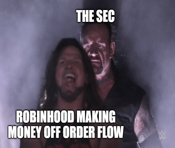 SEC watching Robinhood payment for order flow meme