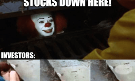 dividend growth stocks down here Pennywise meme