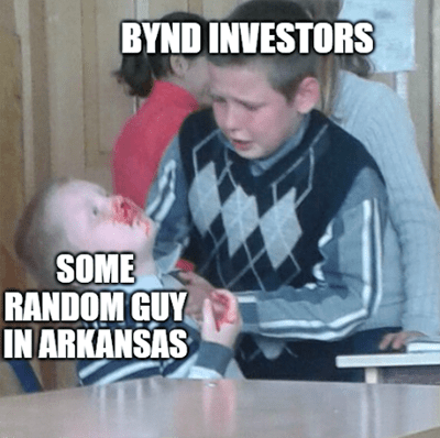 Beyond Meat COO bites nose meme