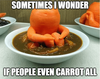 Campbell Soup people even carrot all meme