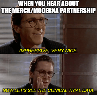 Merck Moderna partnership personalized cancer vaccine meme