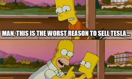 Tesla Simpsons meme worst reason to sell TSLA stock