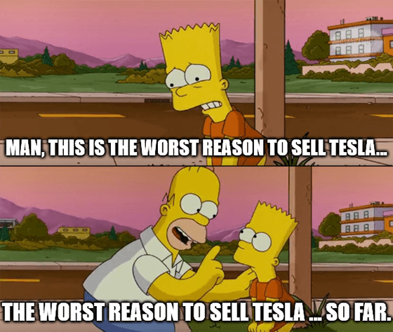 The Wrong Reason To Sell Tesla