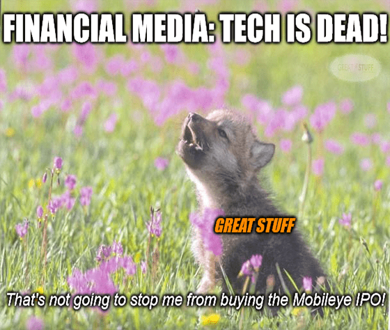 Financial media tech little howling wolf meme