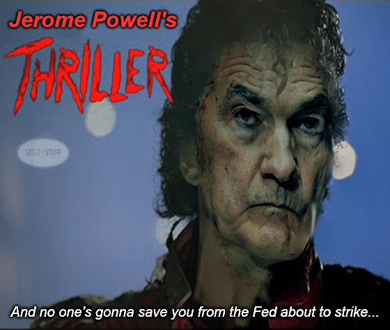 Jerome Powell's Thriller Fed rate hike meme