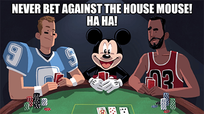 Bet against House of Mouse DraftKings Disney meme