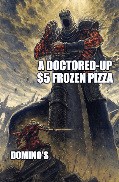 Domino's vs frozen pizza meme