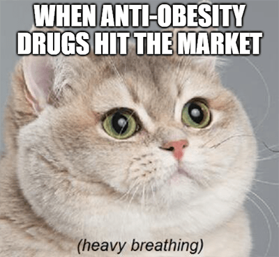 Anti-obesity drugs hit market heavy breathing meme