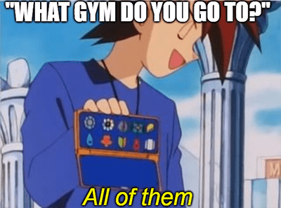 what gym Gary Oak Pokemon all of them meme