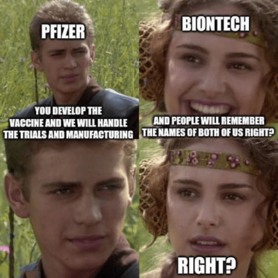Pfizer BioNTech vaccine sales slow meme
