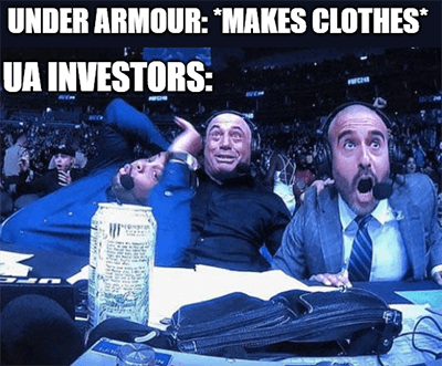 Under Armour makes clothes investors shocked UFC meme