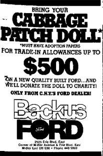 Cabbage Patch Doll American Retail Craze