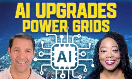 AI is upgrading power grids in the power sector.
