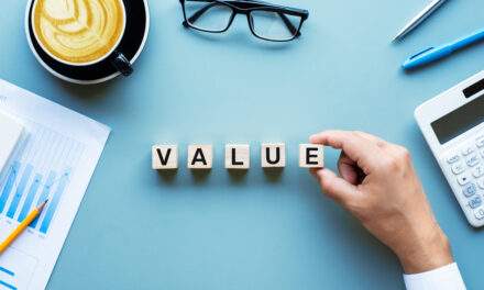 Value spelled out in blocks