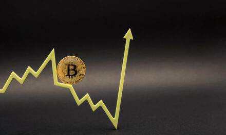 line of bitcoin descending then ascending