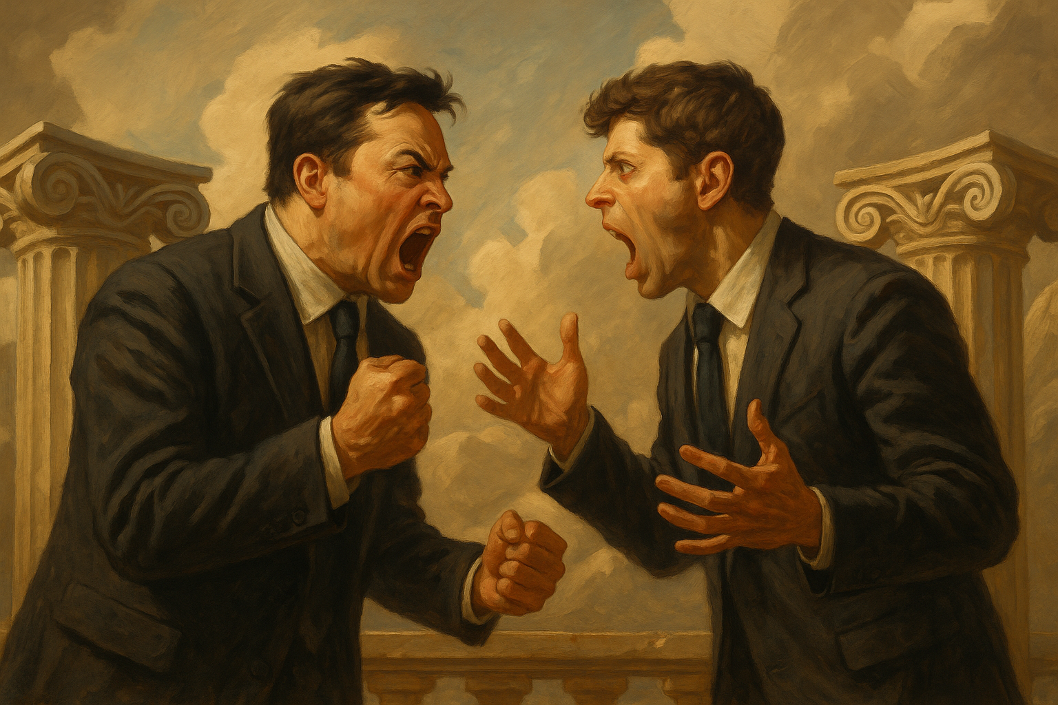 What was really behind the online spat between Musk and Altman this week?