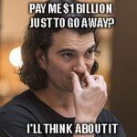 Don’t go chasing unicorns; please stick to the indexes and the stocks that you’re used to. WeWork was going to have things its way or nothing at all.