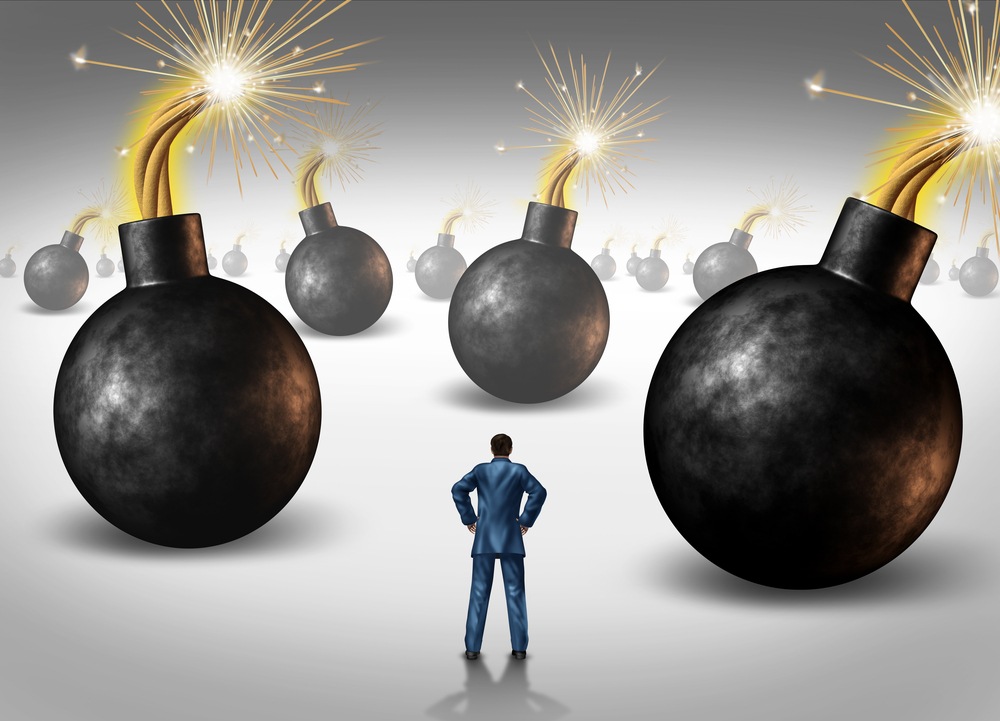 Safe Stocks dangerous stocks with bombs